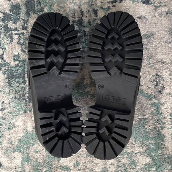 SOLD Nine West Faux Leather Chunky Loafers - Picture 4 of 6